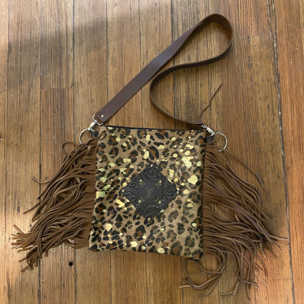 LV hide purse. All leather.